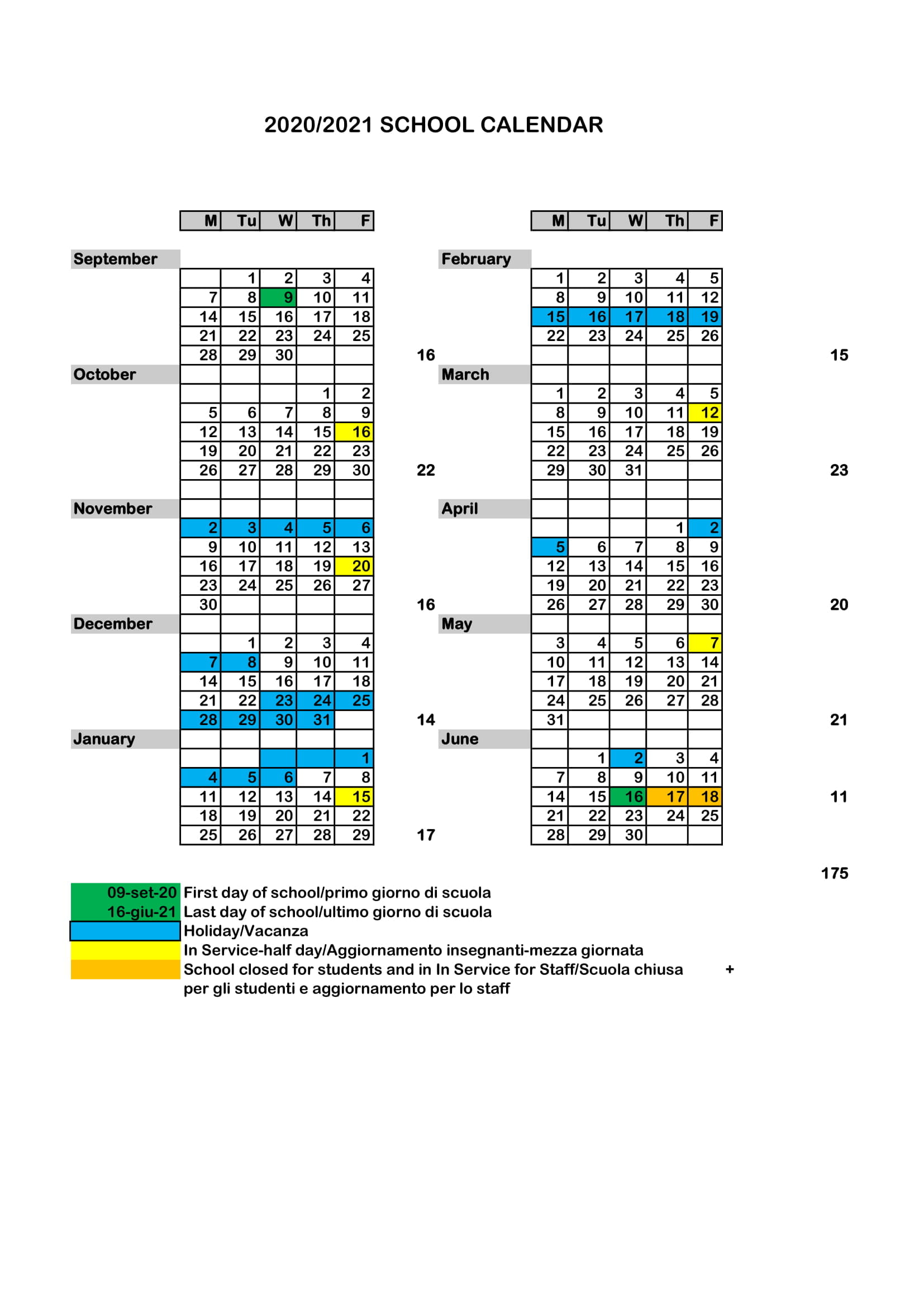 Calendario 2020 2021 International School Of Trieste calendario scolastico 2021 22 trieste